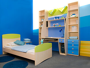 Kinderzimmer in Blau